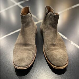 John Varvatos Grey Suede Waverly Boots Size 10D